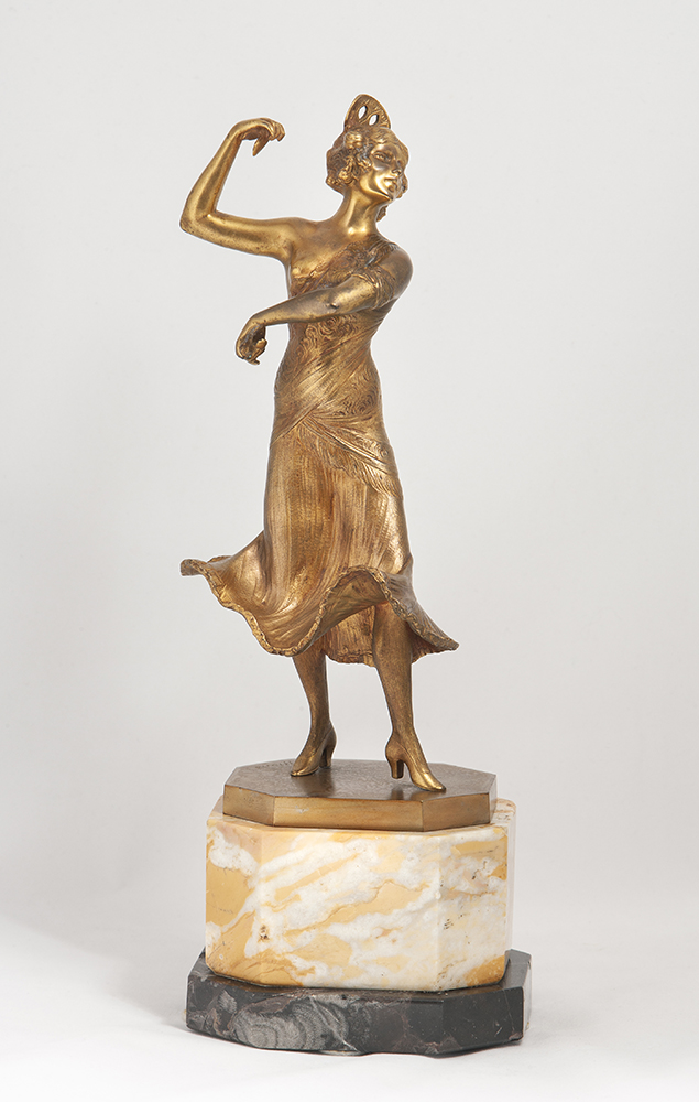 Скульптурная композиция "Испанская танцовщица", Германия, 1900-е гг., Франц Ифланд